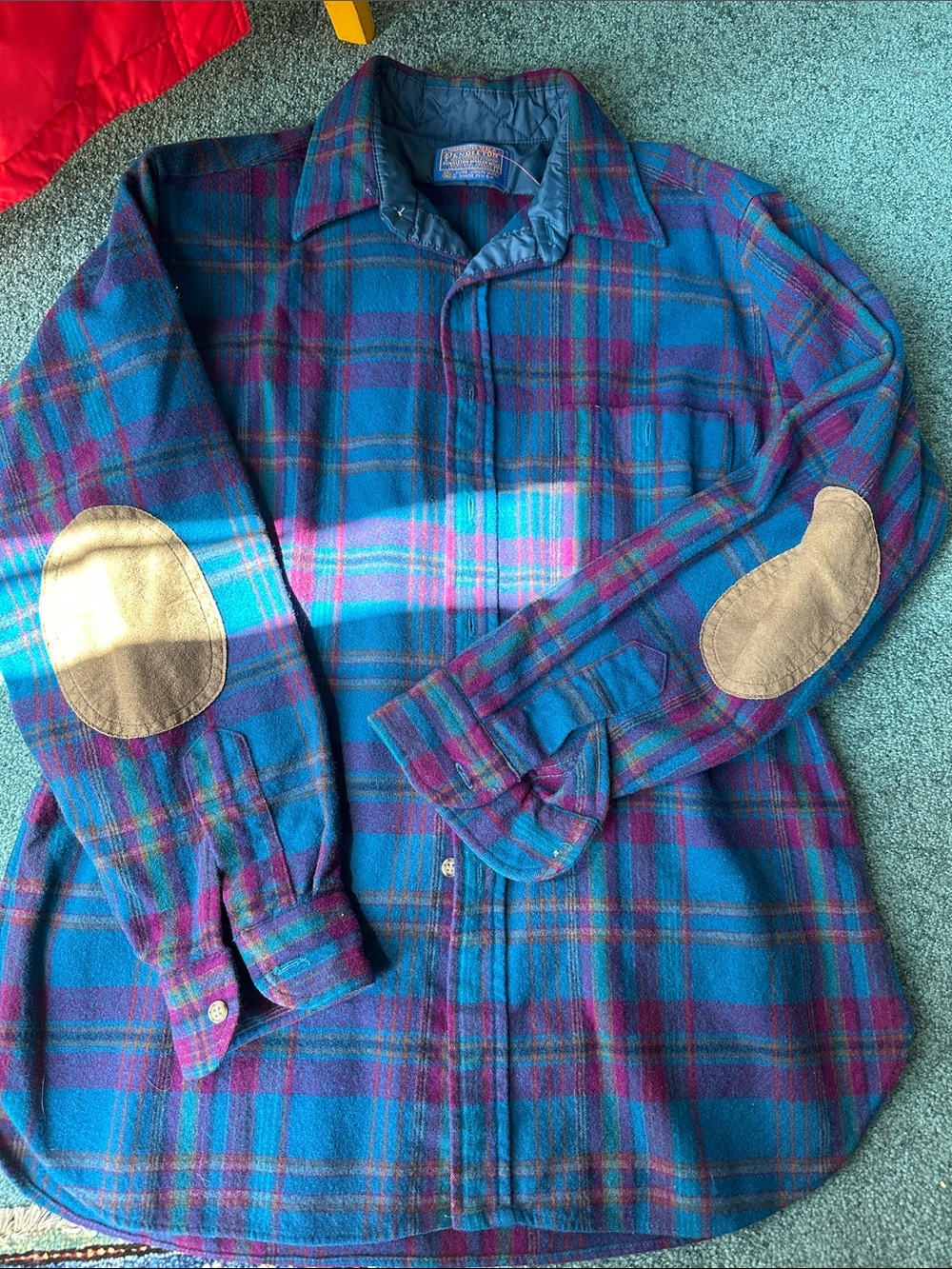 Pendleton wool flannel with elbow patches